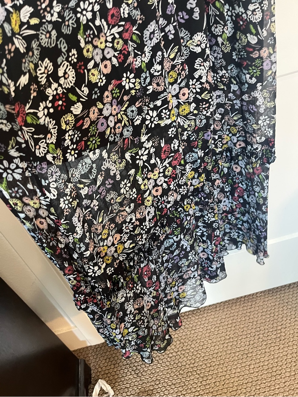 Rebecca Minkoff Loma Floral-Print Maxi  Boho Whimsigoth Fairy Ethereal Dress sz4 - Picture 7 of 15
